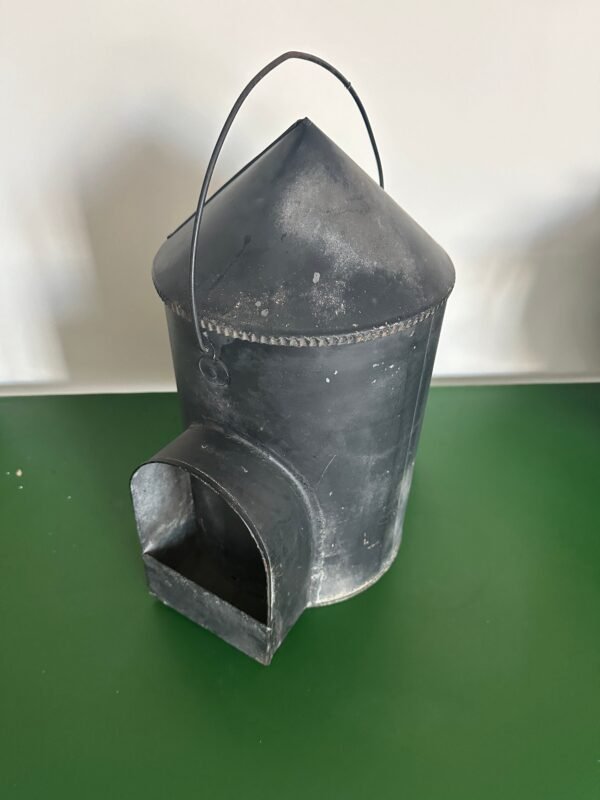 Primitive vintage galvanized chicken waterer - Image 3