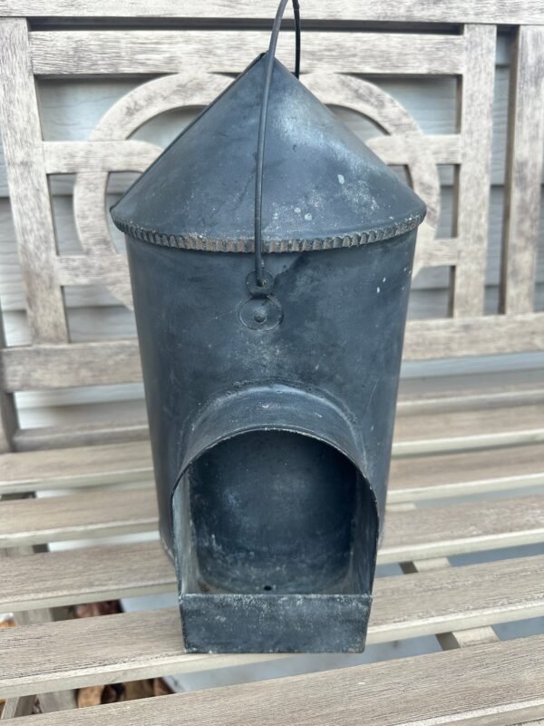 Primitive vintage galvanized chicken waterer - Image 9