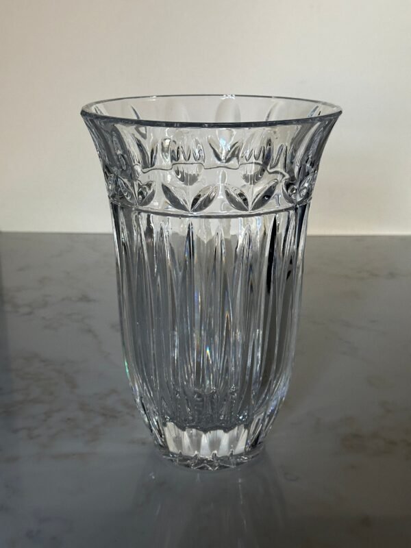 Vintage Block Poland Tulip Garden Crystal Vase - Image 4