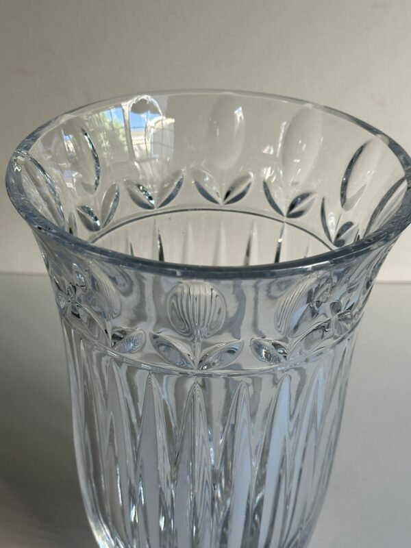 Vintage Block Poland Tulip Garden Crystal Vase - Image 8