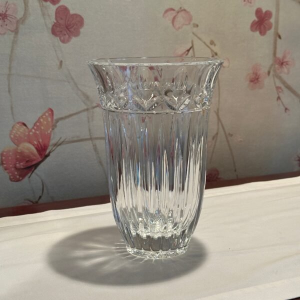 Vintage Block Poland Tulip Garden Crystal Vase - Image 3