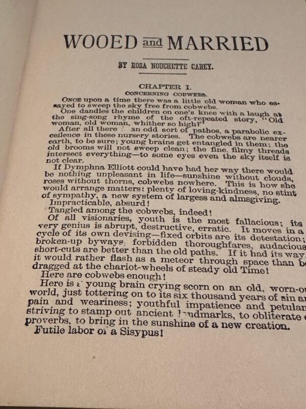 Vintage Book Wooed and Married Published by  M A Donohue Chicago - Image 8