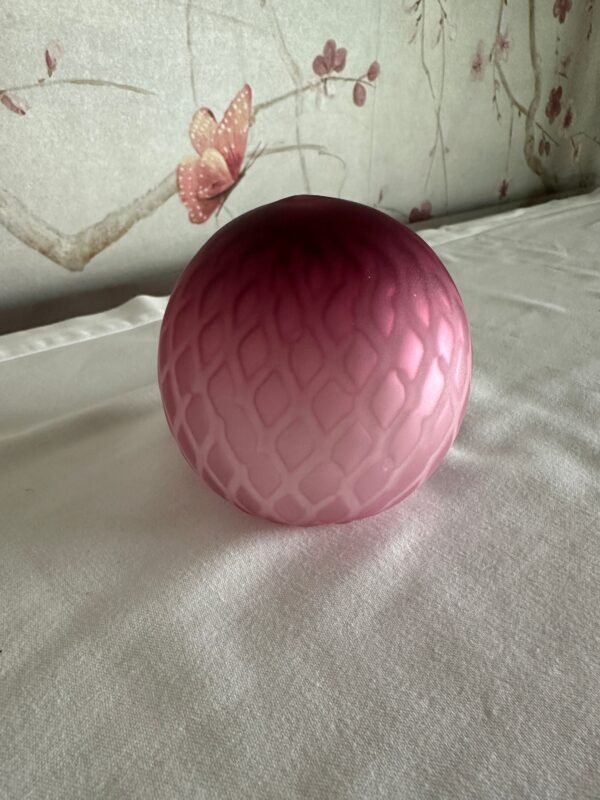 Antique Mt Washington Pink Cased Glass Paperweight - Image 2