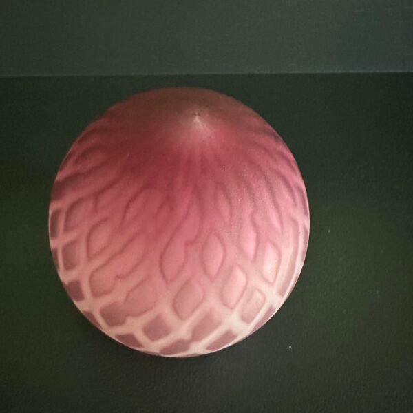 Antique Mt Washington Pink Cased Glass Paperweight