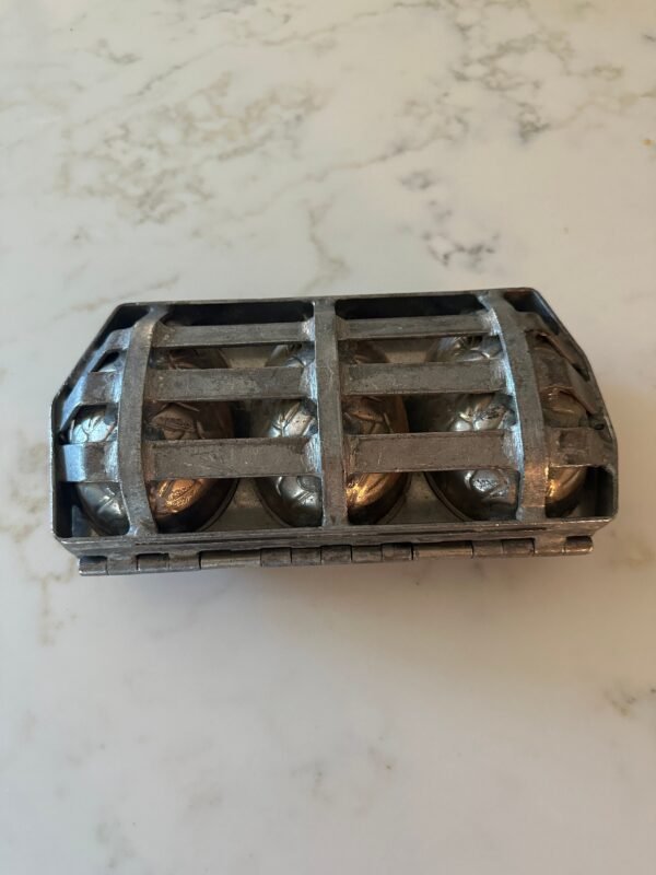 Vintage Metal Easter Egg Hinged Chocolate Mold - Image 3