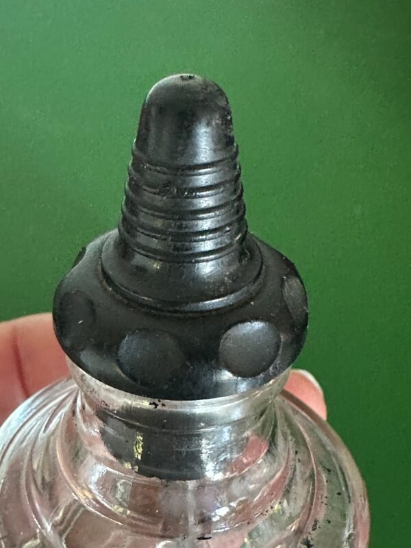 Vintage Inkwell with Dropper in a Wooden Holder - Image 4