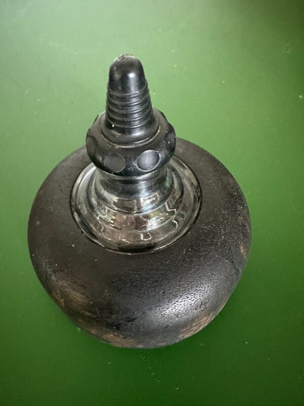 Vintage Inkwell with Dropper in a Wooden Holder - Image 5