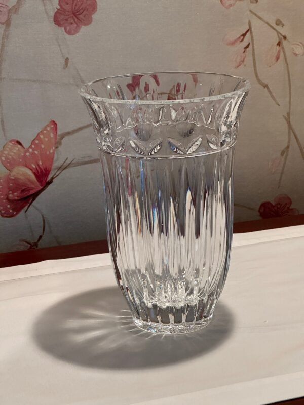 Vintage Block Poland Tulip Garden Crystal Vase - Image 9