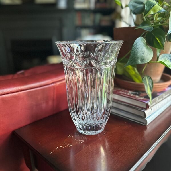 Vintage Block Poland Tulip Garden Crystal Vase