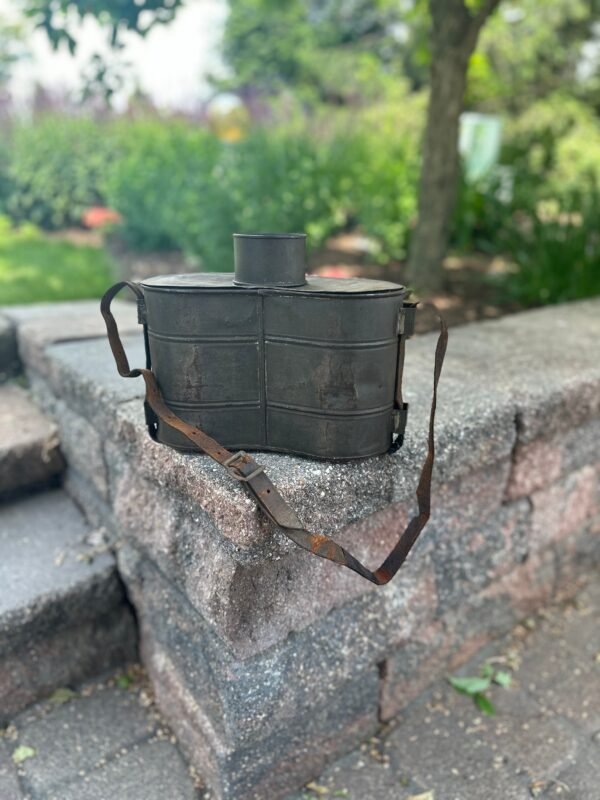 Antique Turn of the Century Tin Lunch Pail - Image 3