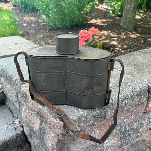 Antique Turn of the Century Tin Lunch Pail