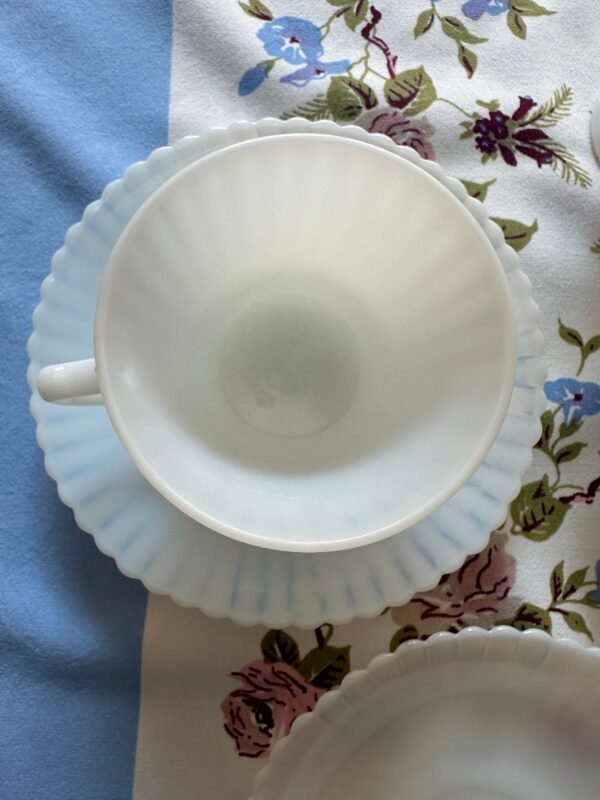 1930s Macbeth Evans Petalware Depression Glass Set of 12 - Image 7