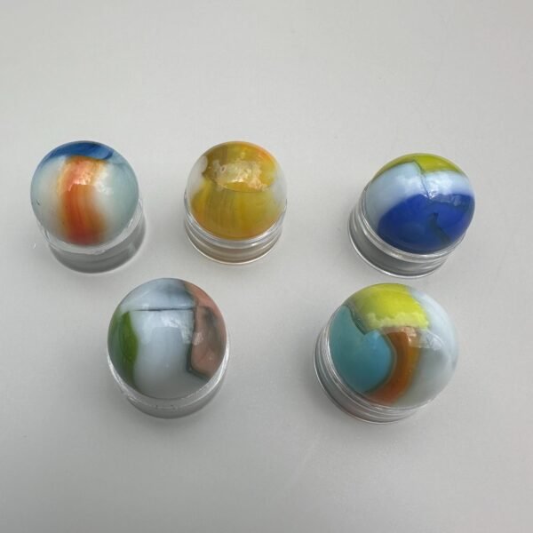 Vintage Vitro Agate Company Marbles Set of 5 Marbles