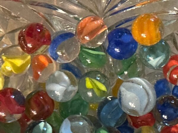 200 Vintage Singe Color Cats Eye and Fat Core Marbles - Image 2