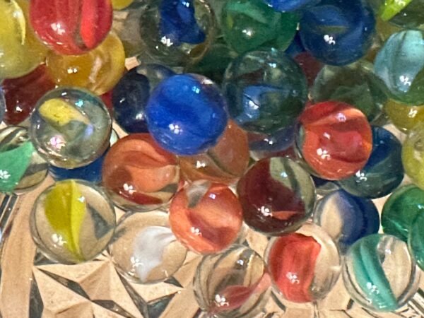 200 Vintage Singe Color Cats Eye and Fat Core Marbles - Image 4