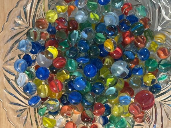 200 Vintage Singe Color Cats Eye and Fat Core Marbles - Image 8
