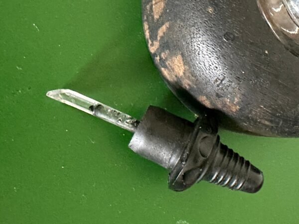 Vintage Inkwell with Dropper in a Wooden Holder - Image 7