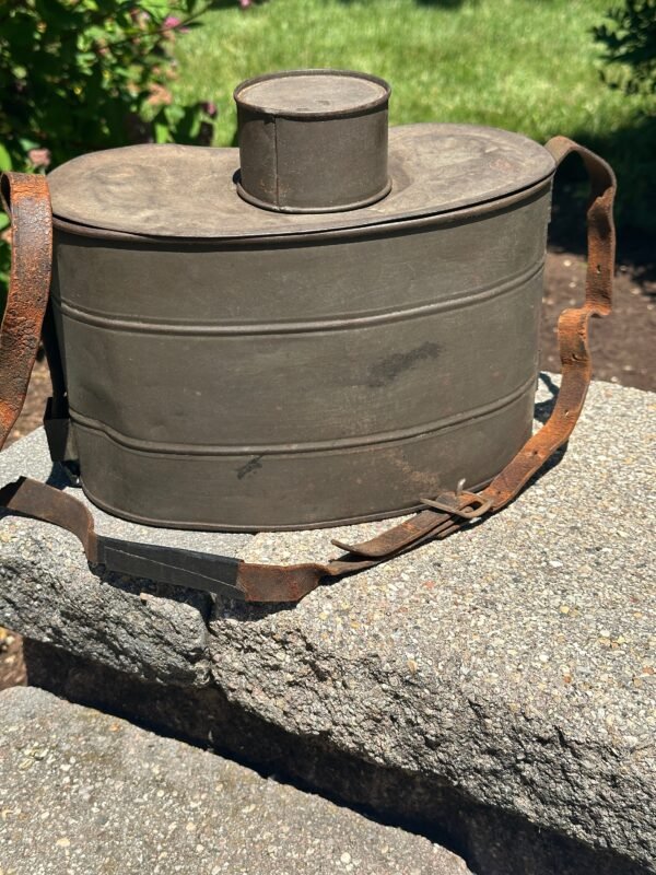 Antique Turn of the Century Tin Lunch Pail - Image 6