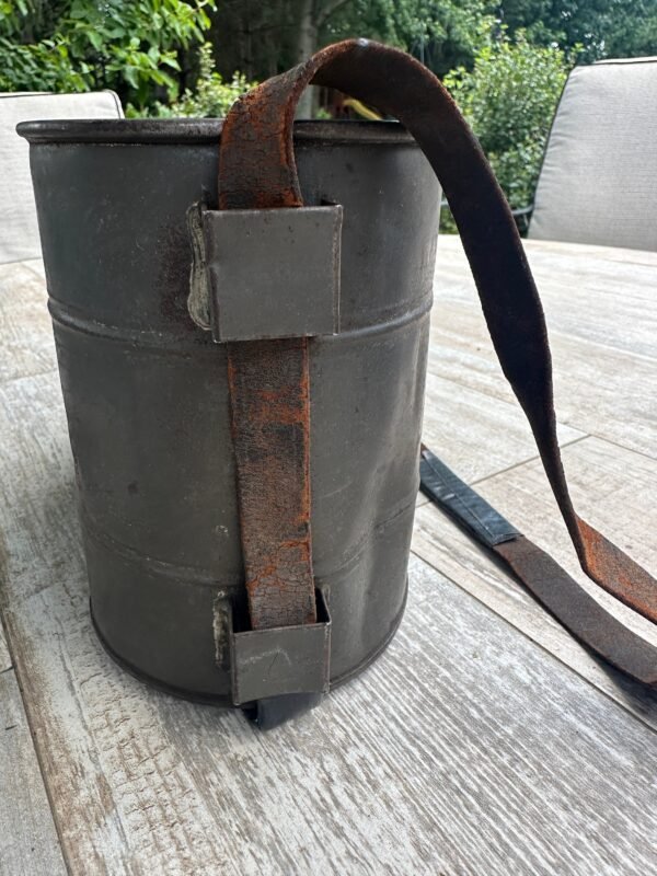 Antique Turn of the Century Tin Lunch Pail - Image 9