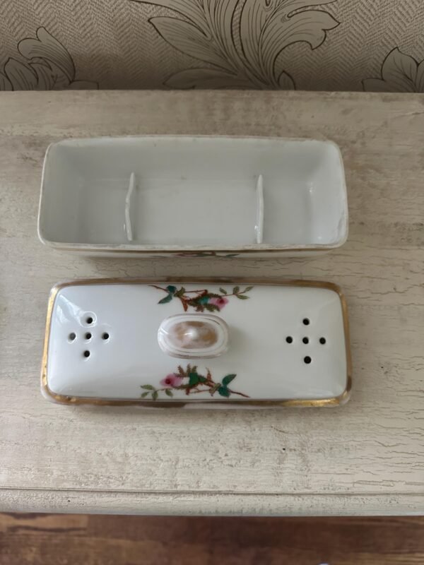 Antique Haviland Limoges France Toothbrush or Shaving Dish - Image 9