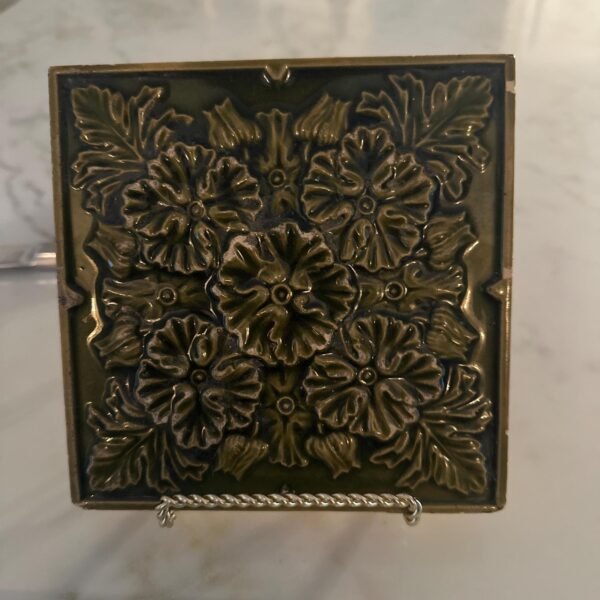 Vintage Majolica Wall Tile - Image 4