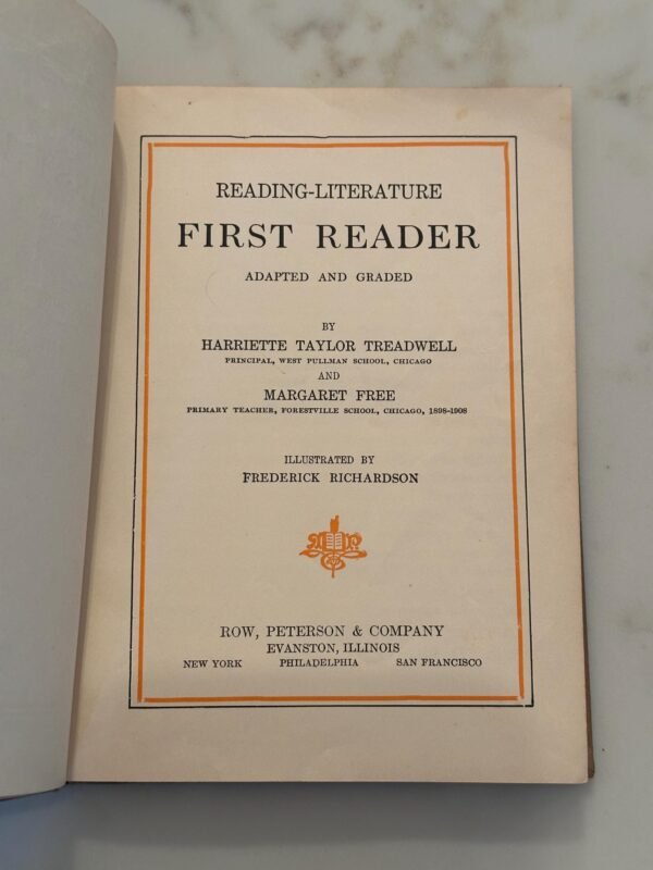 1911 Publication of First Reader by Free and Treadwell - Image 6
