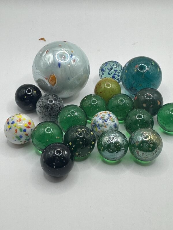20 Confetti Marbles Vintage to Contemporary all Collectible
