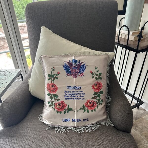 Vintage Army Camp McCoy Mother Pillow - Image 9