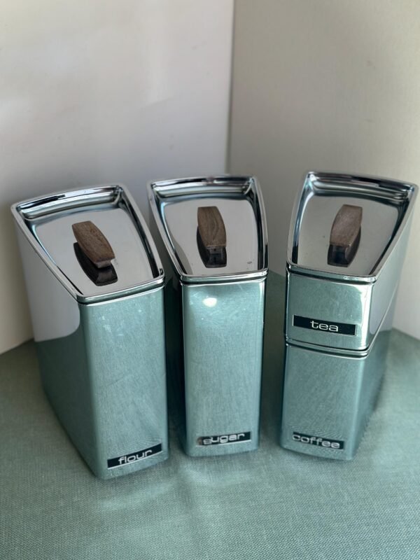 Vintage Mid Century Lincoln BeautyWare 4 Piece Canister Set - Image 3