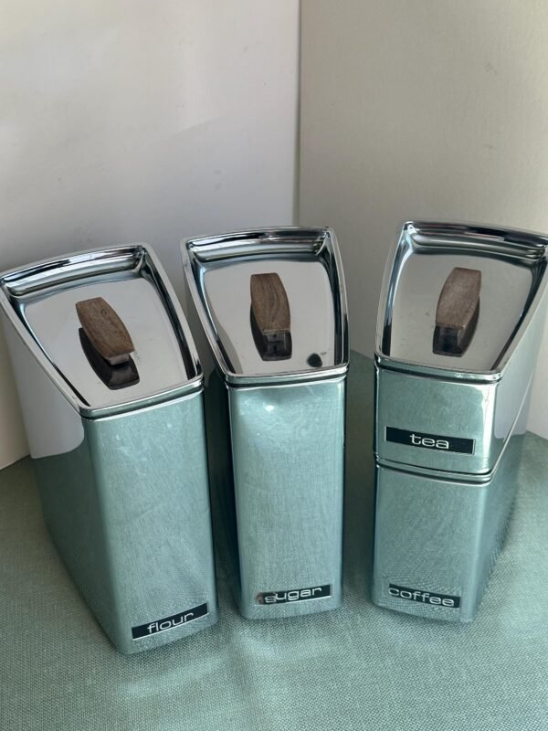 Vintage Mid Century Lincoln BeautyWare 4 Piece Canister Set - Image 6