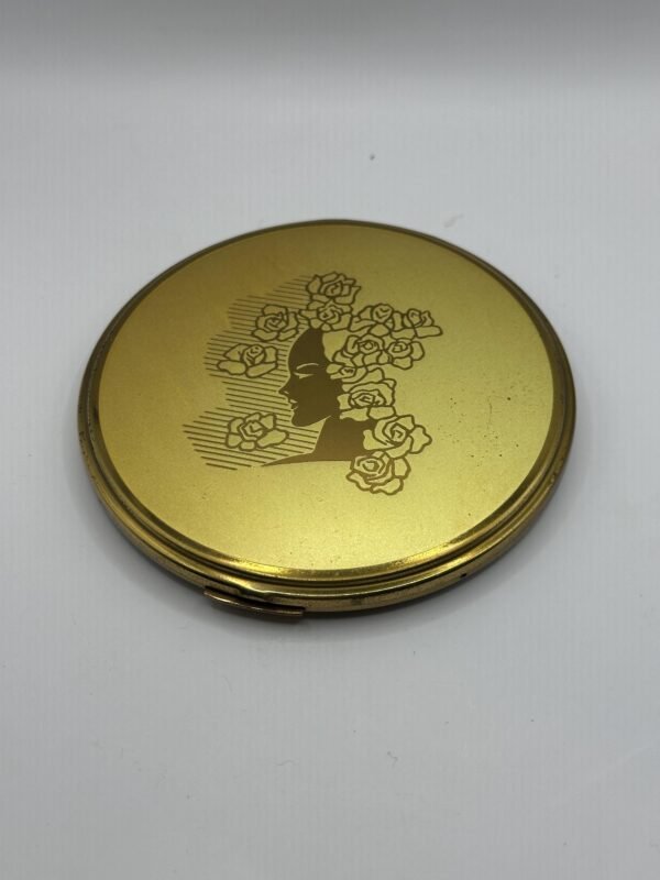 Vintage Powder Compact Large Flapjack Style