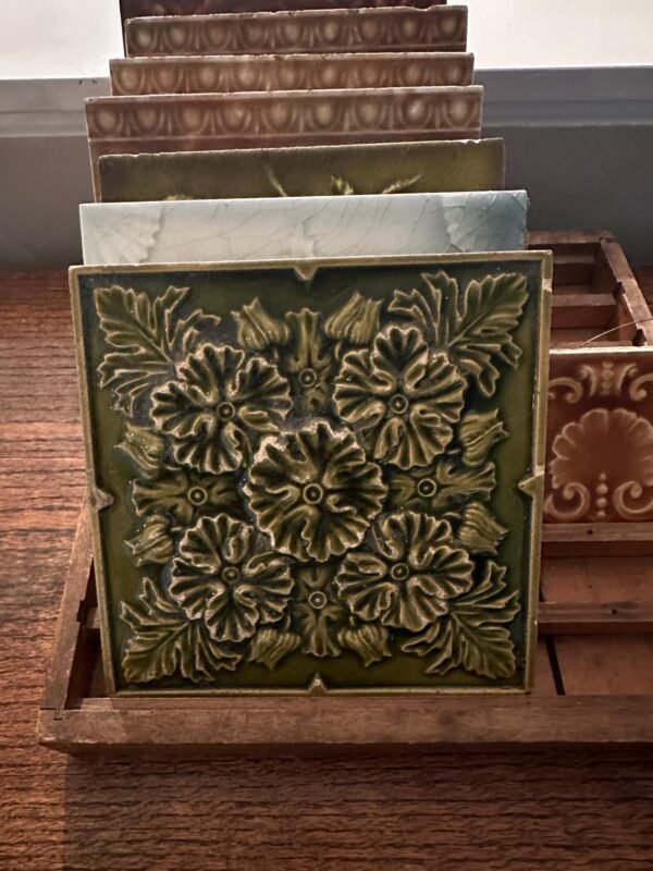 Vintage Majolica Wall Tile - Image 6