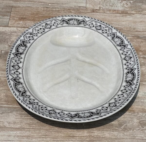 Circa 1860s Antique Ironstone Meat Platter Rare Pattern Style and Size - Image 10