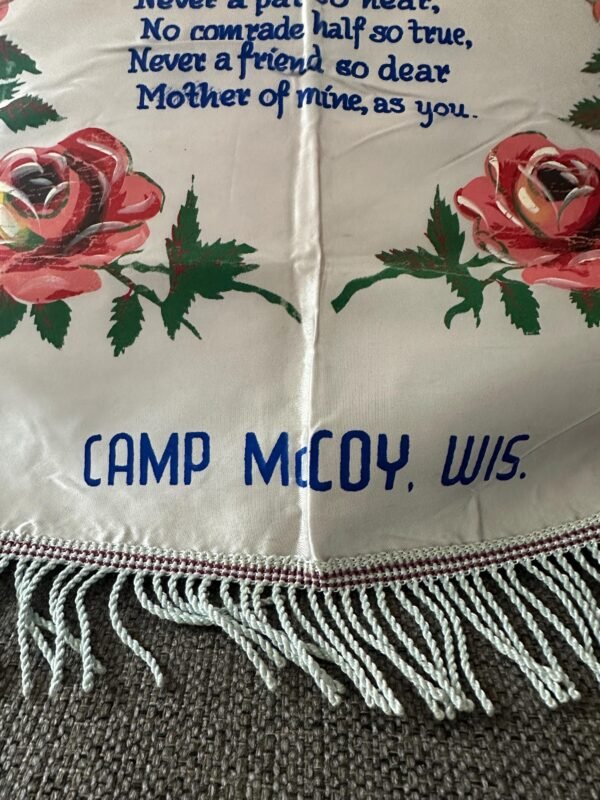 Vintage Army Camp McCoy Mother Pillow - Image 5