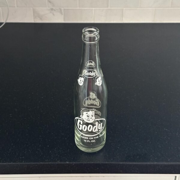 1970s Goody Collectible Soda Bottle with great Retro Graphics