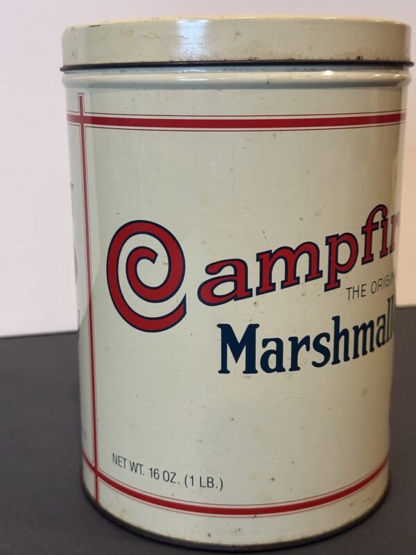 Vintage 1980s Borden Campfire Marshmallow Canister 1920s Replica - Image 2