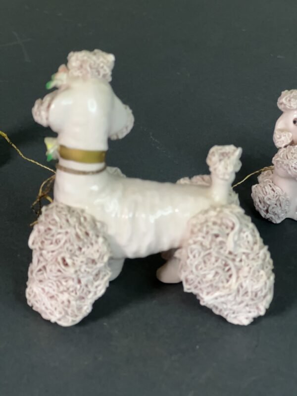 Three MCM Pink Spagetti Poodles Dresser Collectible Figurines - Image 5
