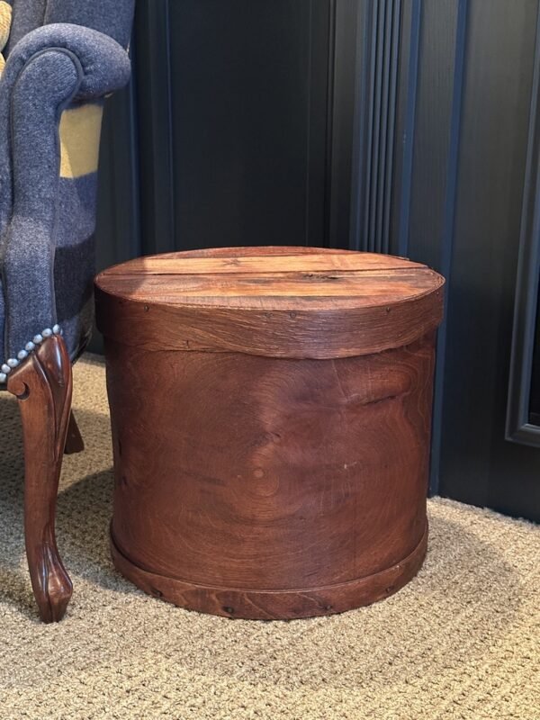 Antique Large Bent Wood Cheese Storage Box - Image 8