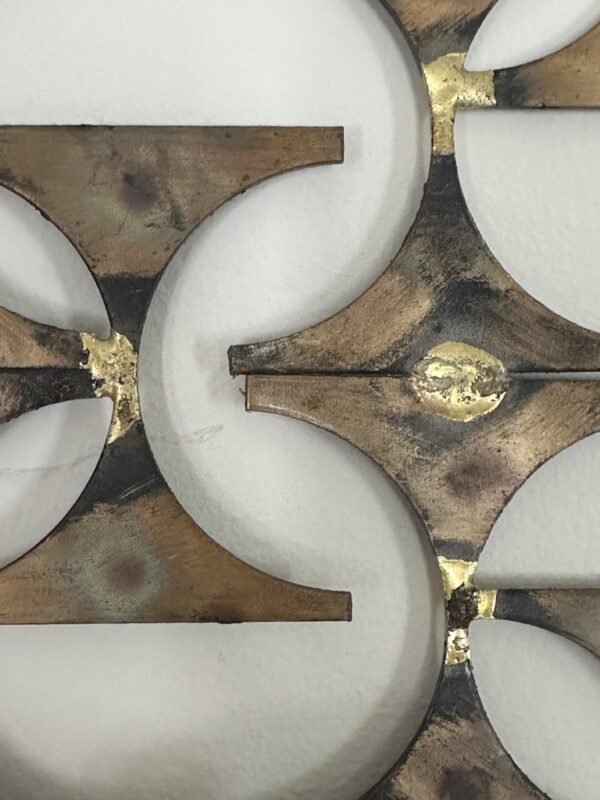 Iconic Marc Creates Pair of MCM Brutalist Wall Art Candle Sconces - Image 2