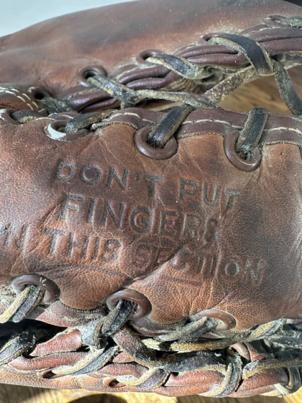 1940s Rawlings Three Finger 1st Baseman Glove Collectible - Image 8