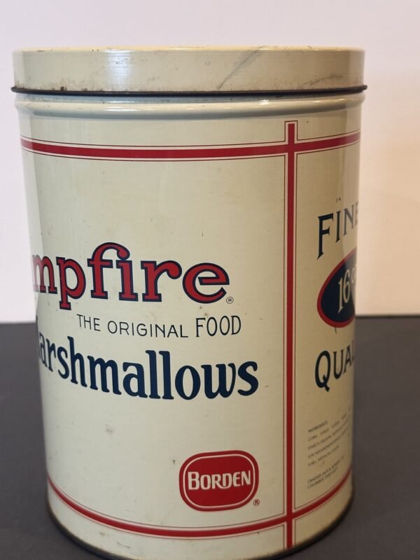 Vintage 1980s Borden Campfire Marshmallow Canister 1920s Replica - Image 3