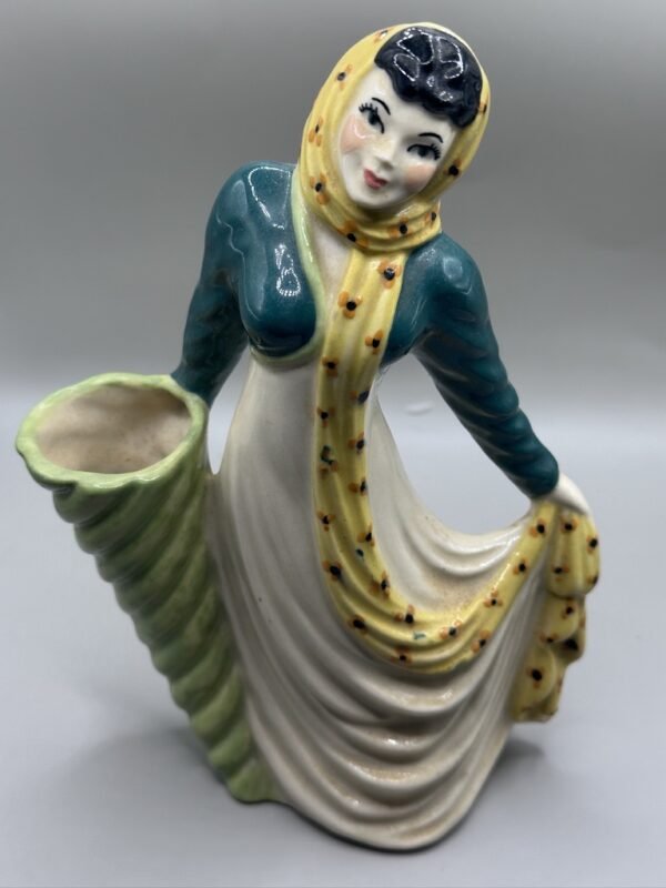 Vintage Lady Figurine Bud Vase by Ceramic Arts Studio 1940s-1950s - Image 2