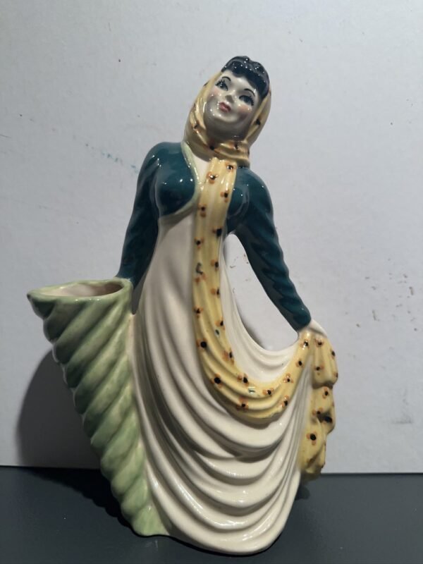 Vintage Lady Figurine Bud Vase by Ceramic Arts Studio 1940s-1950s - Image 4