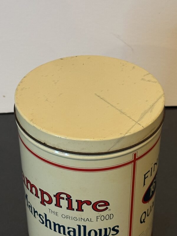 Vintage 1980s Borden Campfire Marshmallow Canister 1920s Replica - Image 4