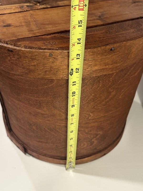 Antique Large Bent Wood Cheese Storage Box - Image 6
