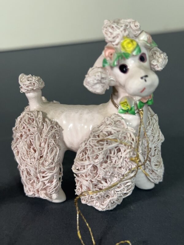 Three MCM Pink Spagetti Poodles Dresser Collectible Figurines - Image 8