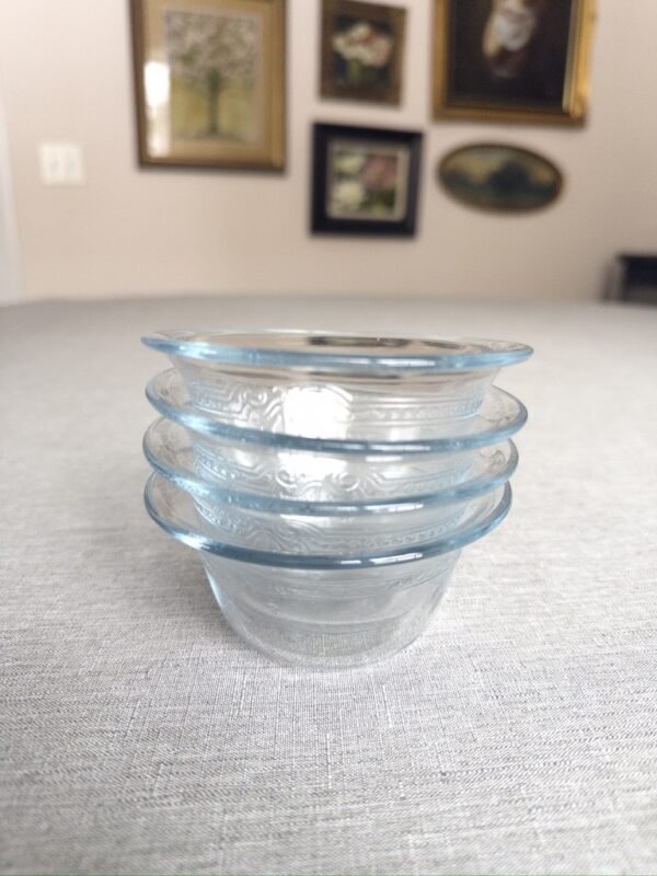 1940s-50s Anchor Hocking Fire King Blue Sapphire Dishes Set of 4 - Image 2