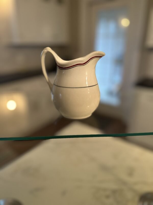 1950s Walker China Co Vitrified Cream Pitcher Restaurant Ware - Image 5