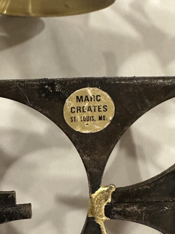 Iconic Marc Creates Pair of MCM Brutalist Wall Art Candle Sconces - Image 5