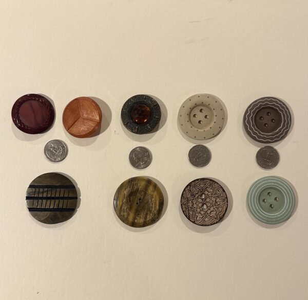 1920s-1940s Large Vintage Coat Buttons